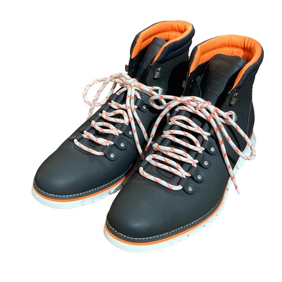 Cole Haan Men's Zerogrand Boot men's size 10 NEW Casual Hiker Waterproof Blue - Picture 1 of 11